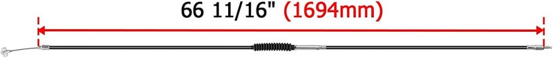 MoFun 66 11/16" Extended Length Clutch Cable Compatible with Harley Road King Road Electra Street Glide 1987-2006 2008-2013, Dyna 1991-2005, Softail 2007-2017 Black - Image 5
